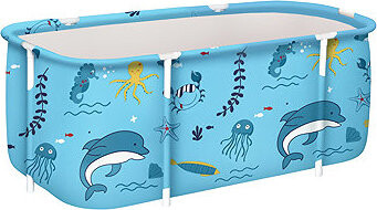 Aga Skladacia prenosná vaňa 120 × 60 × 50 cm svetlomodrá