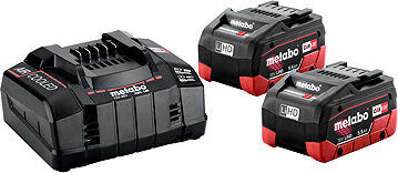 Metabo Basic-Set LiHD 18 V 2× 5,5 Ah