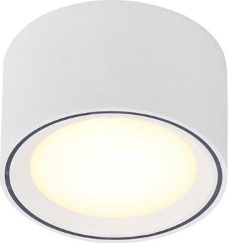 NORDLUX Stmievateľné LED svetlo Fallon, 100 × 60 mm, 8,5 W, 2700 K, biele/biele
