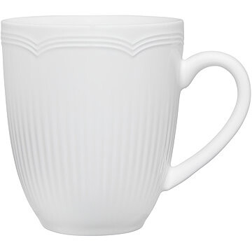 Maxwell & Williams White Basics Rococo Súprava šálok s tanierikmi 240 ml 4 ks