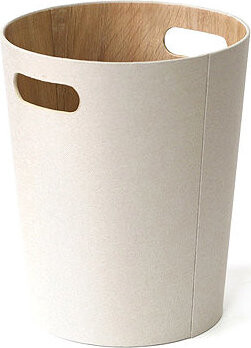 TORO Kôš na odpadky 25 × 25 × 30 cm krémový biely