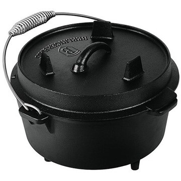 BerlingerHaus Hrniec s pokrievkou 25 cm čierny liatinový