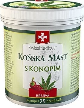 SwissMedicus Konská Masť s Konopami Hrejivá 250 ml