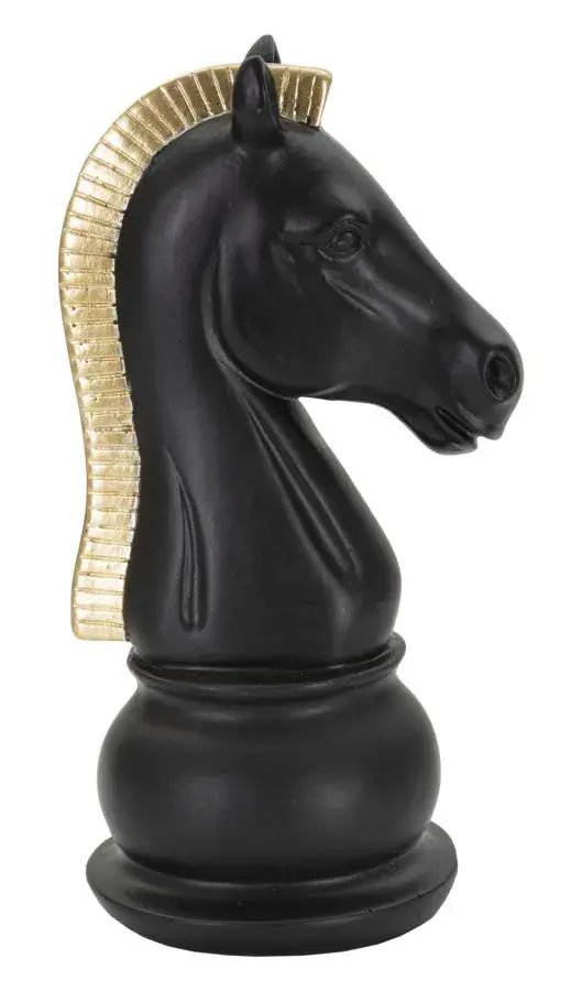Dekorativní soška Horse 19 cm černá