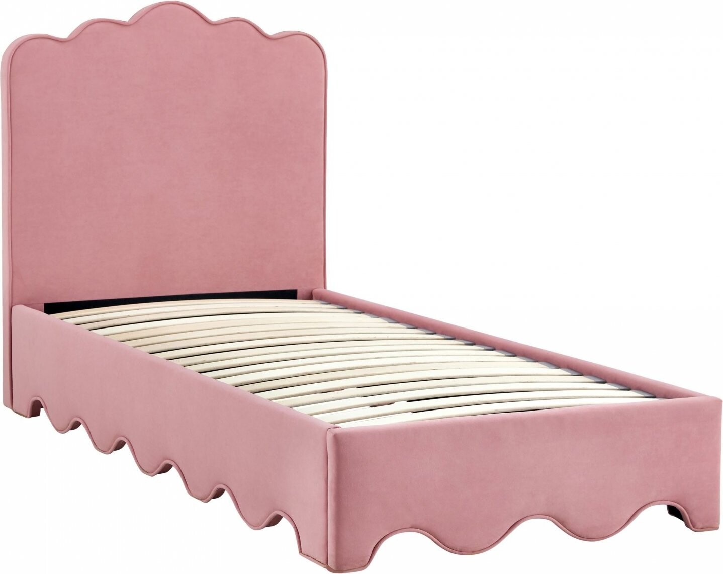 Jednolůžková čalouněná postel Orso 90x200 růžová