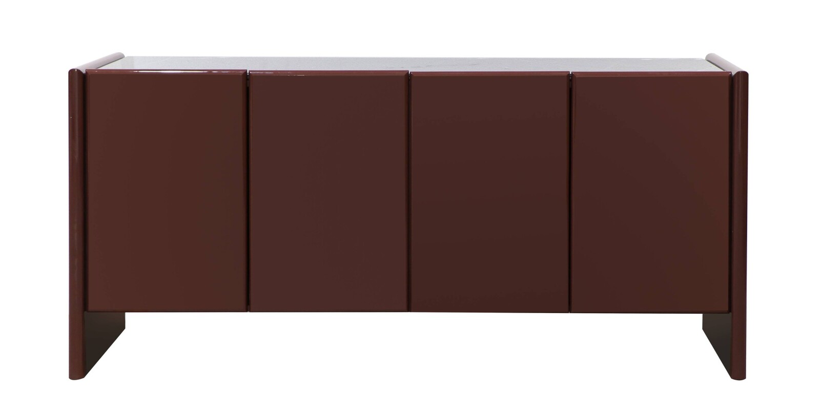 Komoda Loren 163 cm bordová/mramor