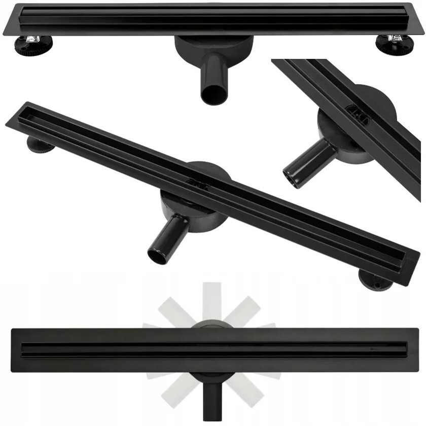 Lineárny odtok REA NEO Slim Pro Black 60