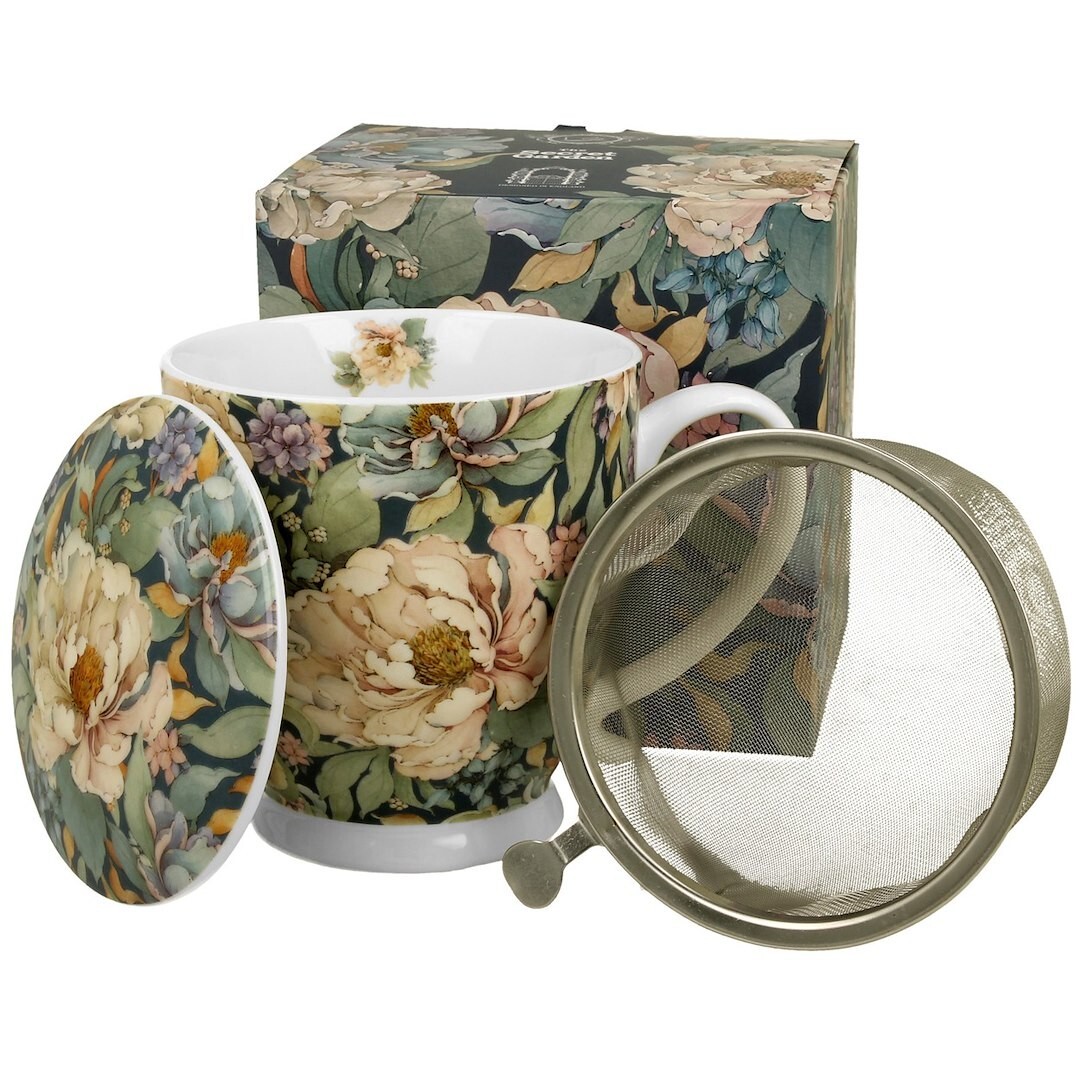 Porcelánový hrnek PIWON 510 ml se sítkem vícebarevný