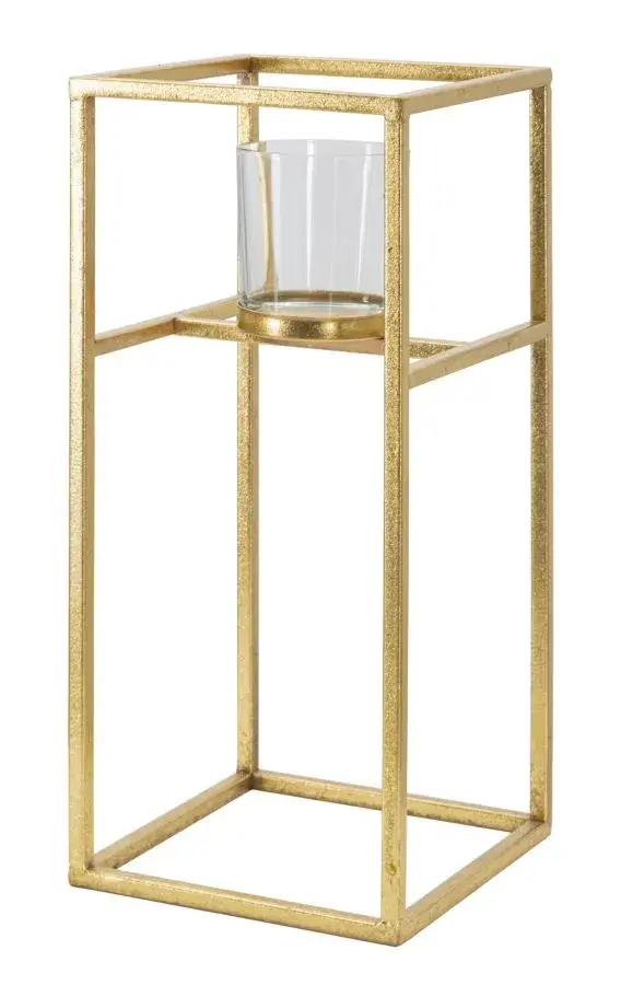 Svícen Elegant 35 cm zlatý