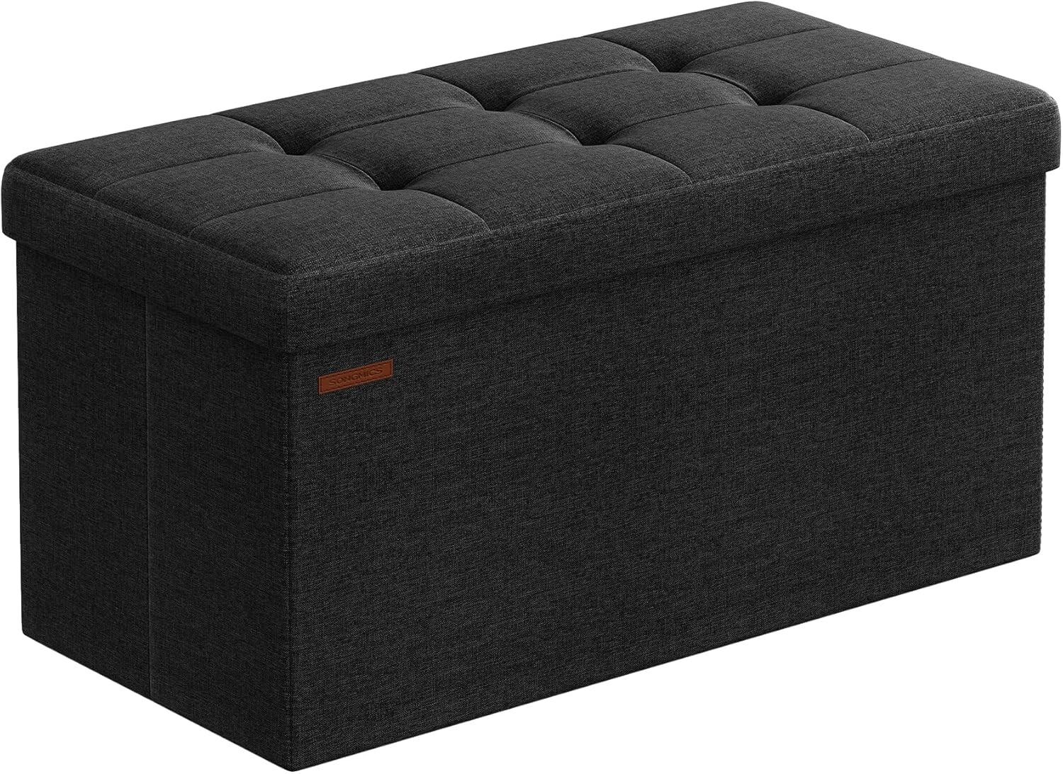 Taburet Lofe s úložným prostorem černý