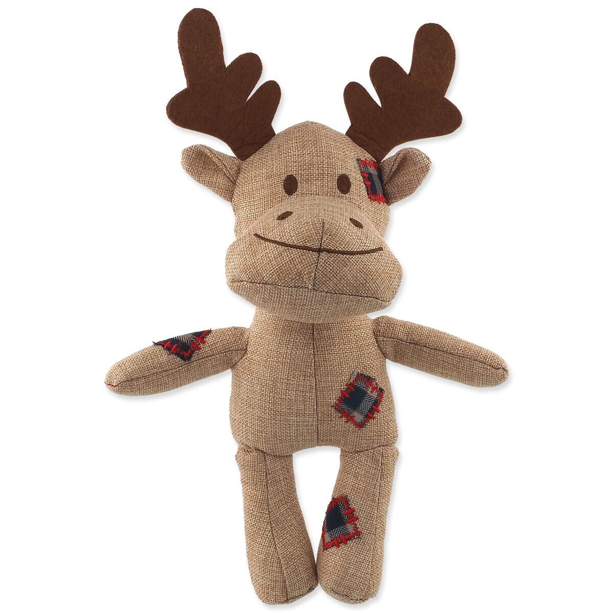 Hračka Dog Fantasy Winter Tale Sob juta pískací 30cm