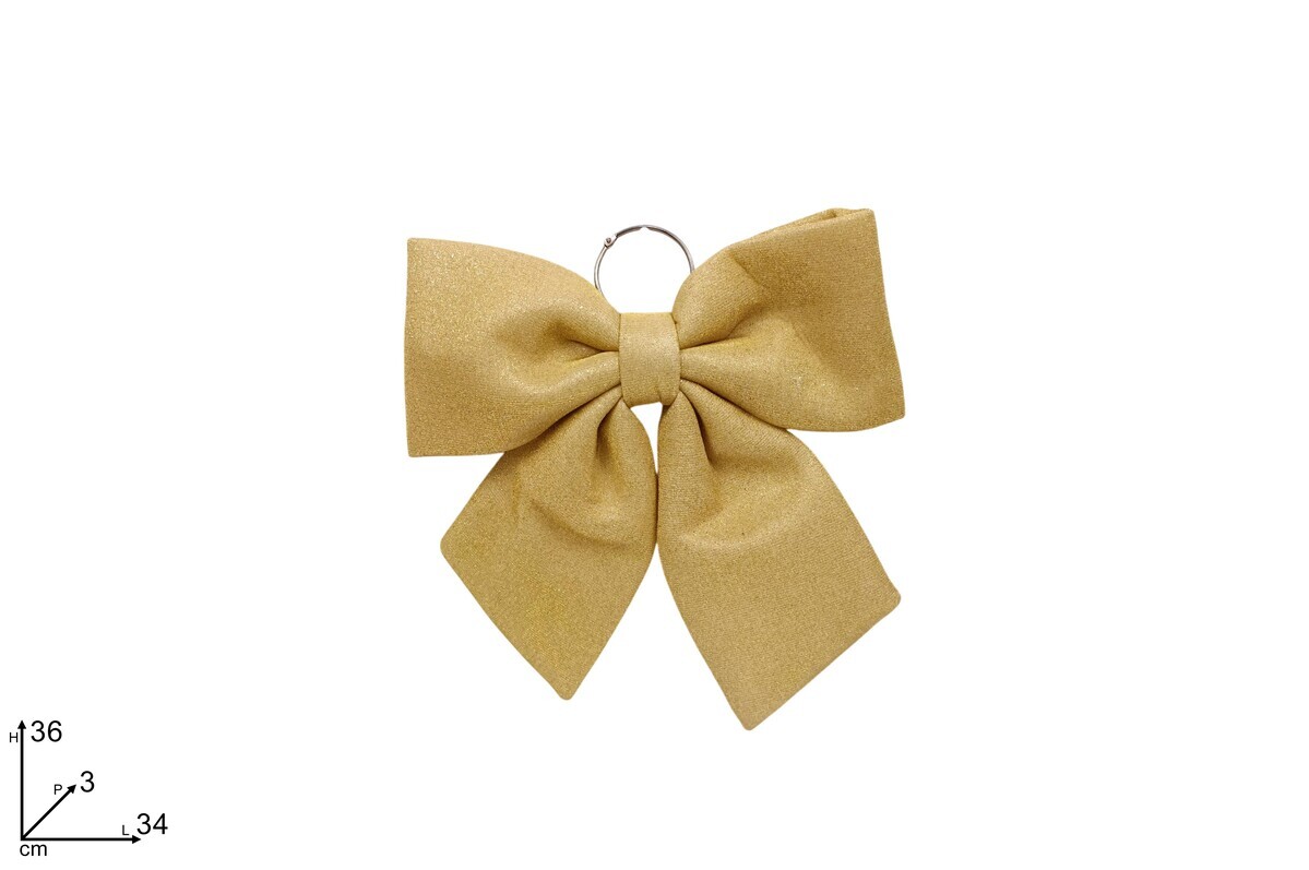 MAKRO - Mašľa 34 cm zlatá