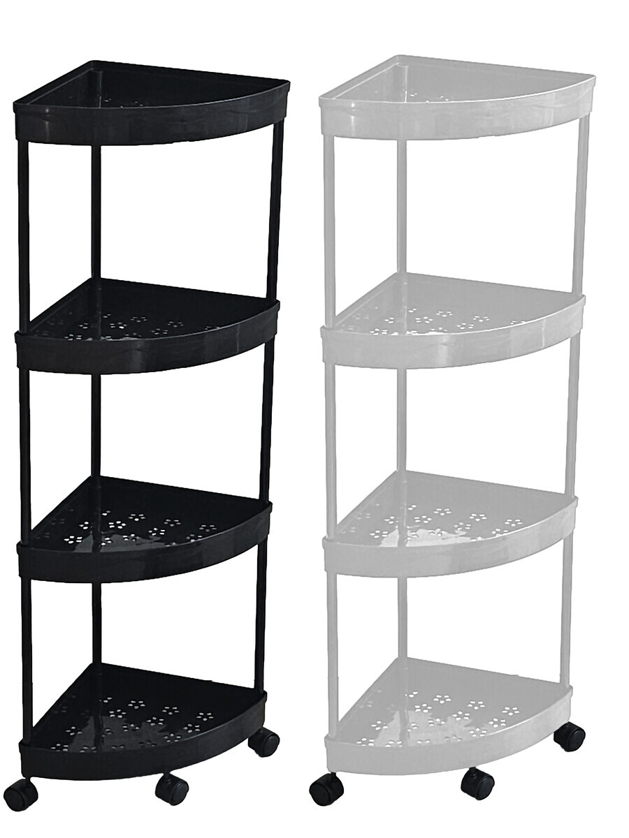 MAKRO - Polička rohová na kolieskach rôzne farby