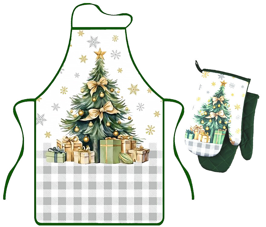 MAKRO - Sada chňapka a zástera Vianočný darček