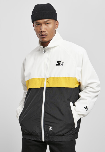 Starter Three Toned Jogging Jacket white/black/golden - XXL