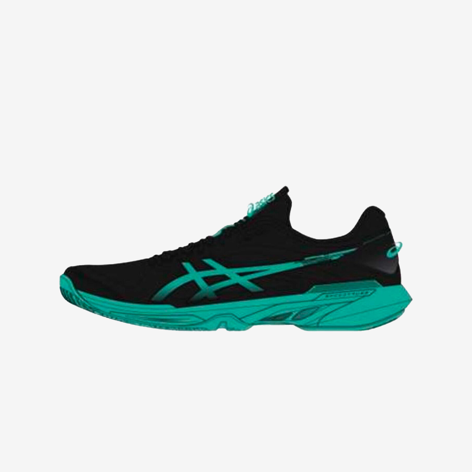 ASICS Solution Speed FF 4 pánska tenisová obuv na antuku čierno-zelená