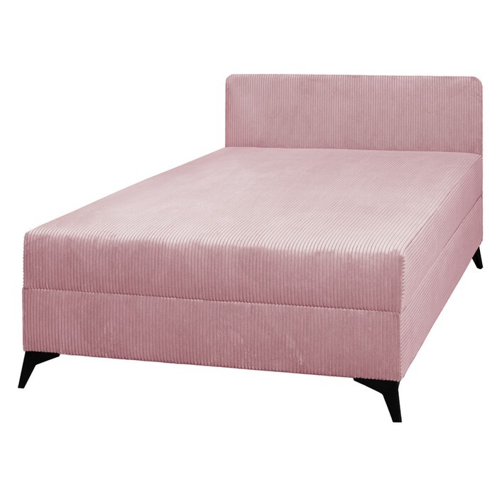 KONDELA Isib 120 čalúnená jednolôžková posteľ (váľanda) ružová