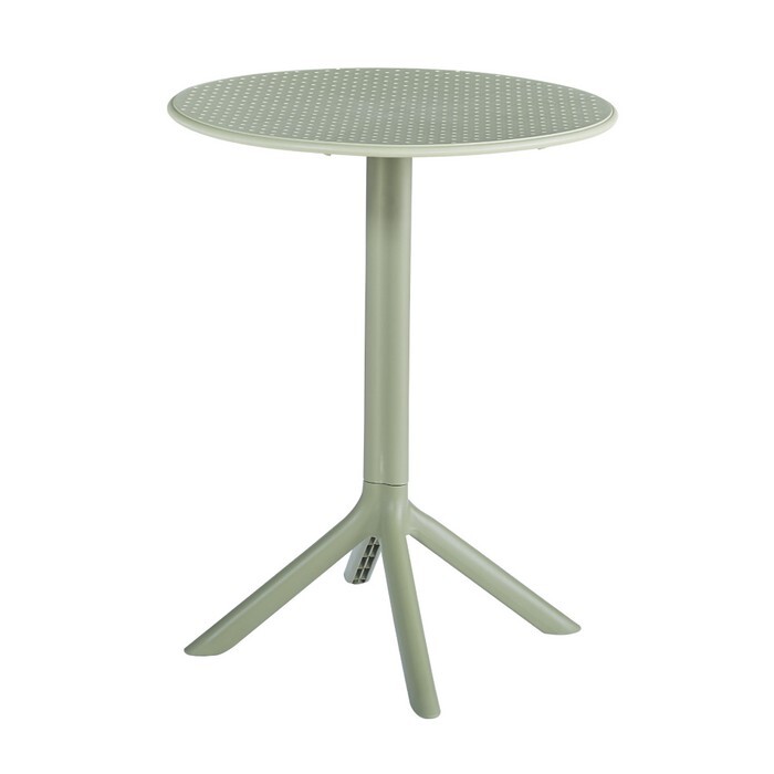 KONDELA Sailor záhradný stôl zelená