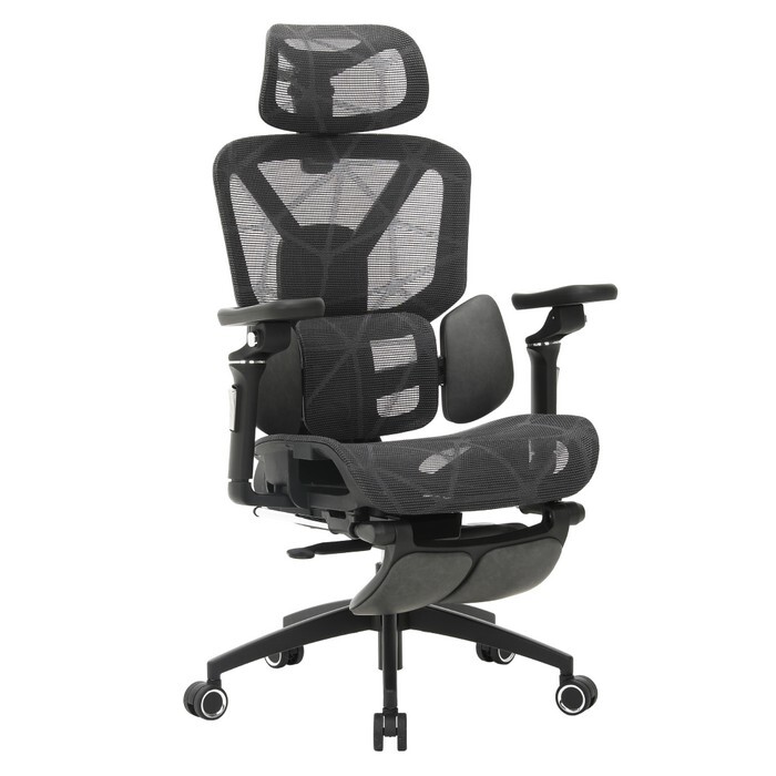 KONDELA Vilmer kancelárske kreslo tmavosivá / čierna