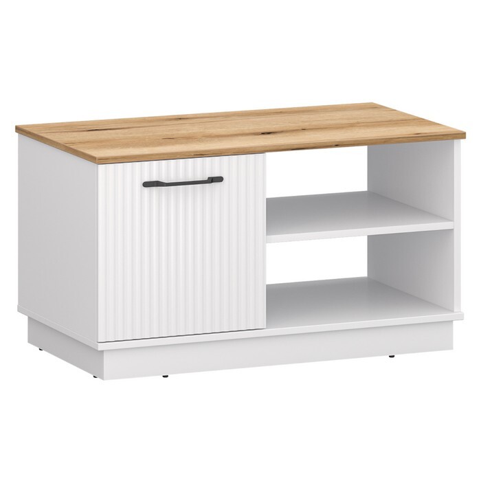 KONDELA Velis 1D konferenčný stolík biela / dub evoke