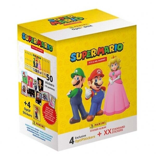 Panini Super Mario 2 - Mega Box Nálepky - 10 balení