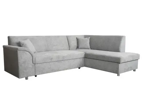 Rohová sedacia súprava Bernett, holubia sivá látka, pravý roh%