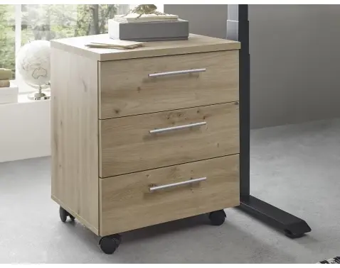 Úložný kontajner na kolieskach Ben, dub artisan%