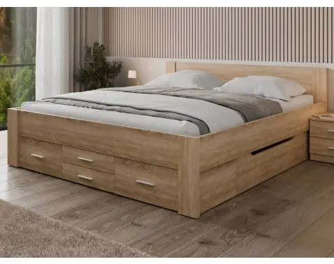 Postel Iwetta 180x200 cm, dub sonoma%
