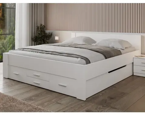 Postel Iwetta 180x200 cm, biela%