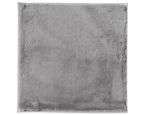 Kúpeľňová predložka Králik 50x50 cm, strieborná%