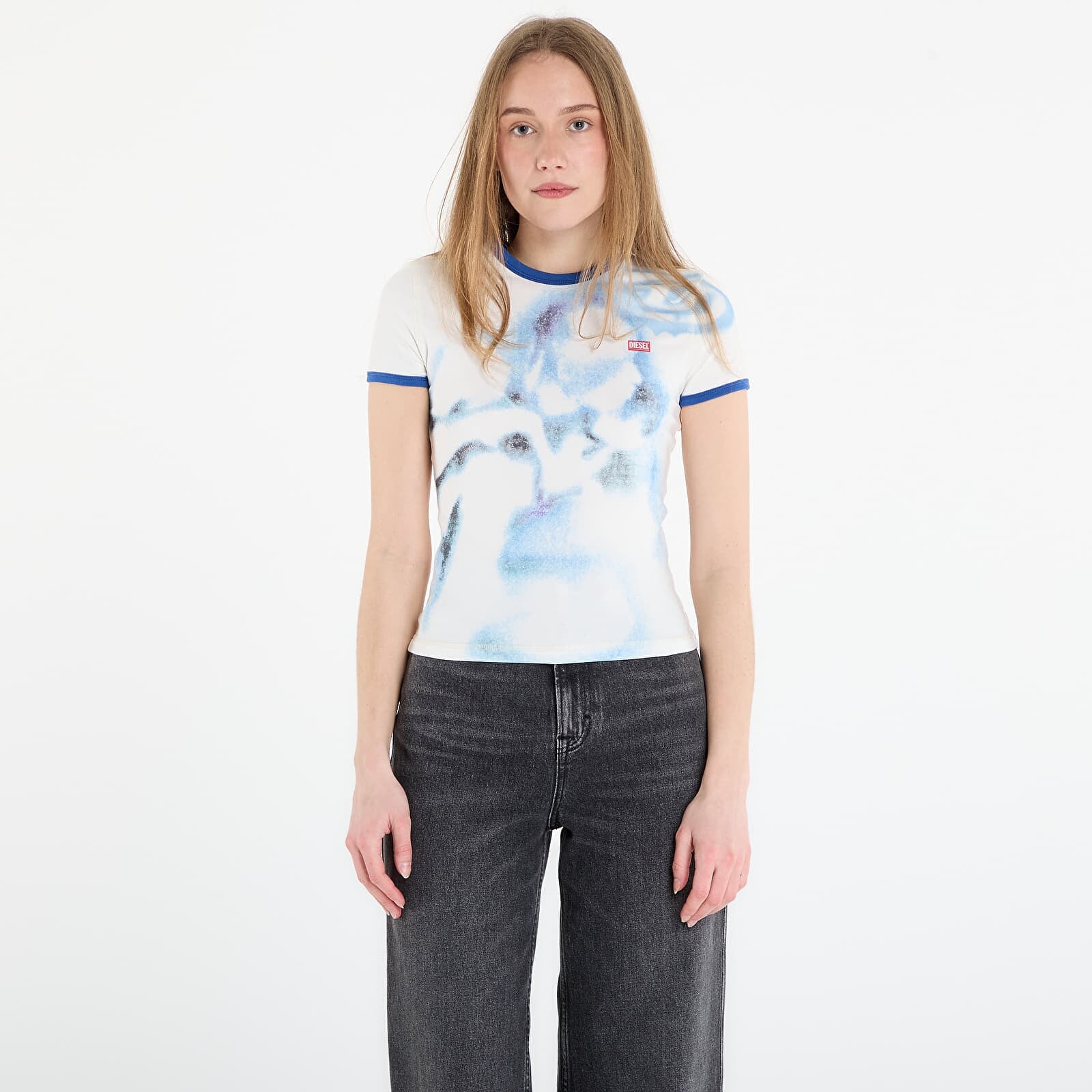 Tričko DIESEL T-Uncuties-Long-S1 T-Shirt Off White XS