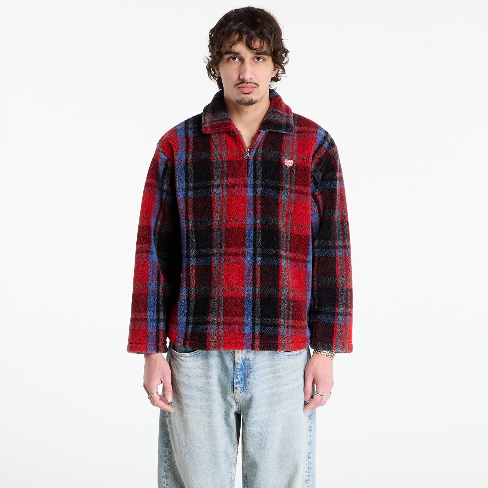 Mikina HUMAN MADE Fleece Pullover UNISEX Red XL