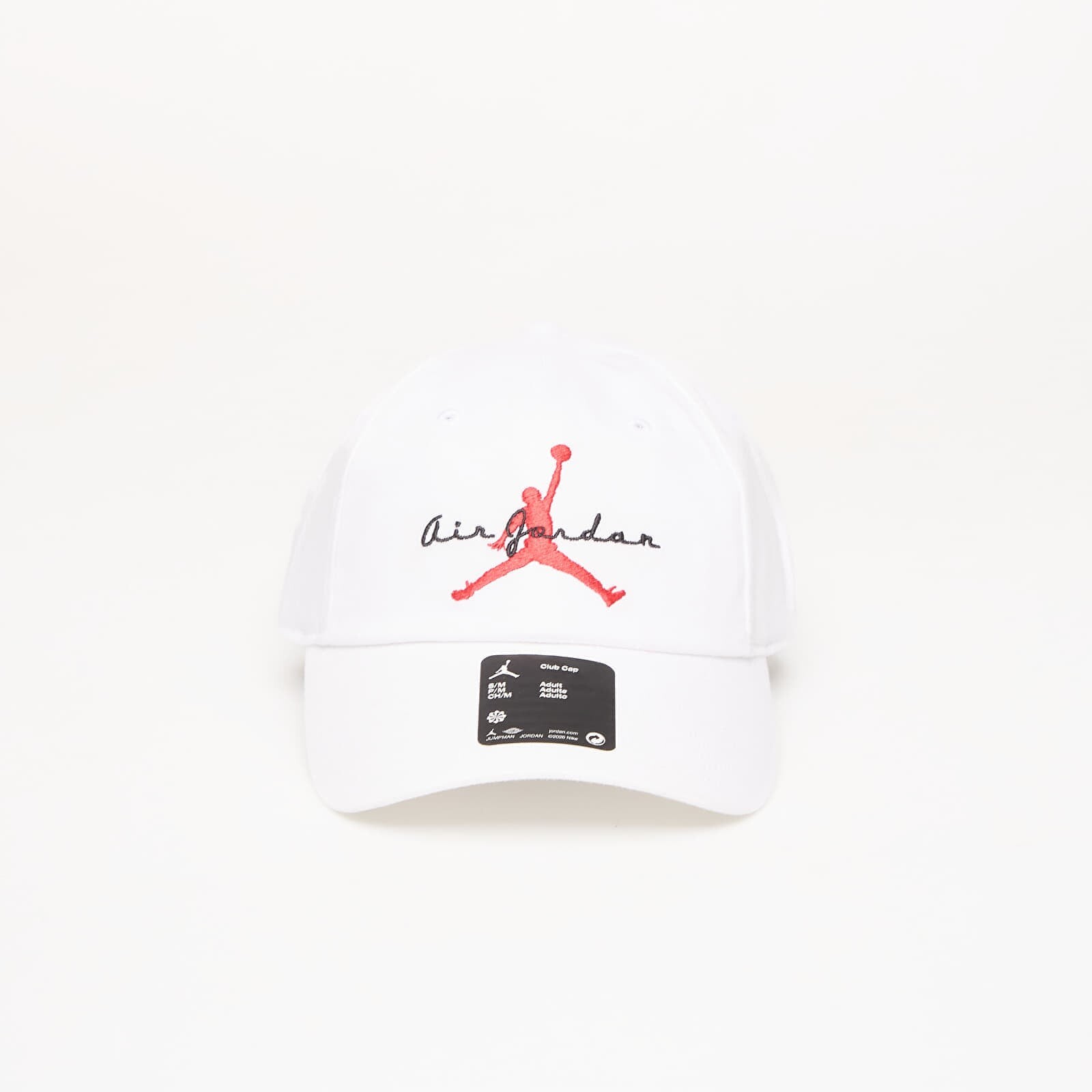 Šiltovka Jordan Club Cap Unstructured Adjustable Hat White/ Black/ University Red L/XL