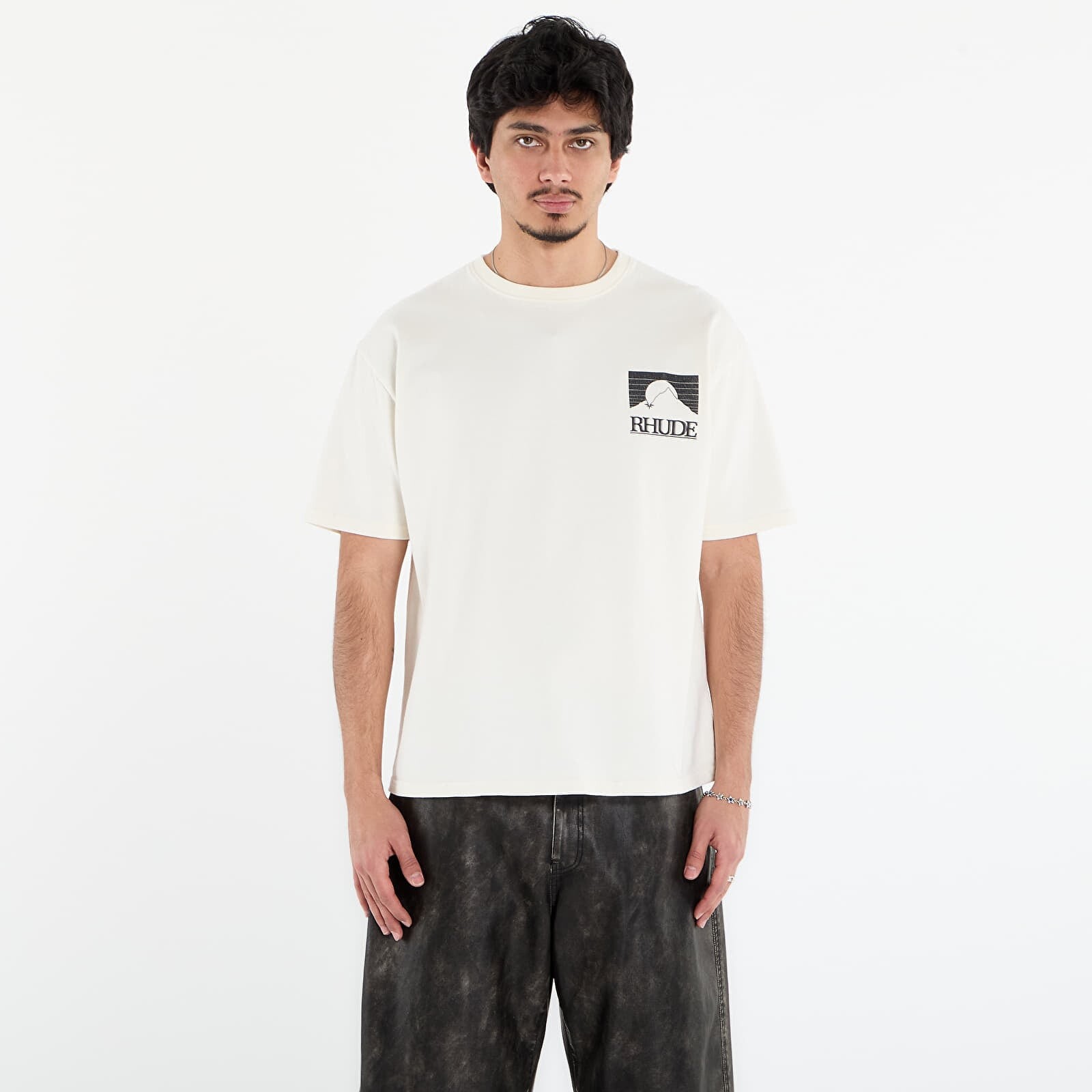 Tričko Rhude Moonlight Pack Tee Vintage White/ Black L