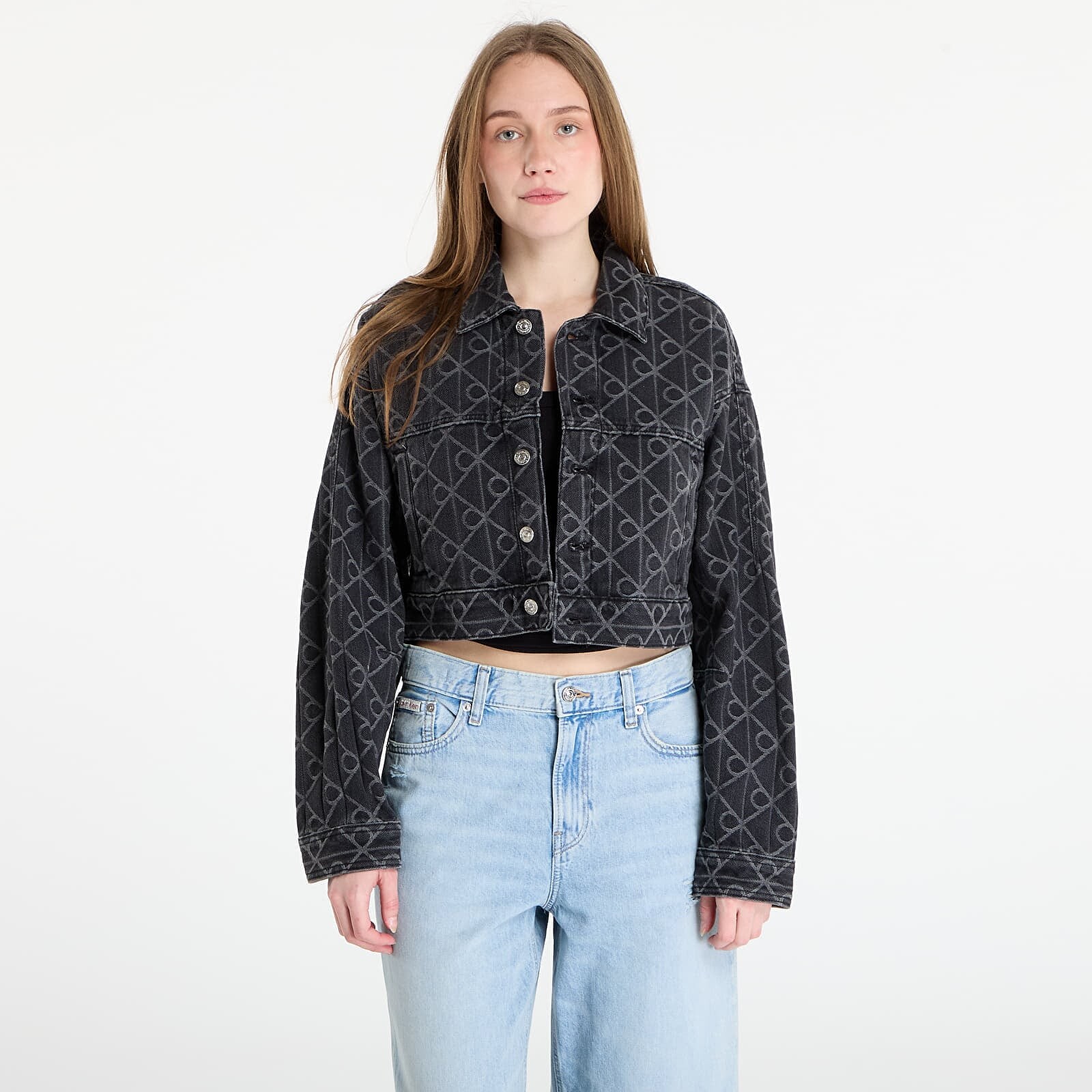 Bunda Calvin Klein Jeans Articulated Denim Jacket Black M