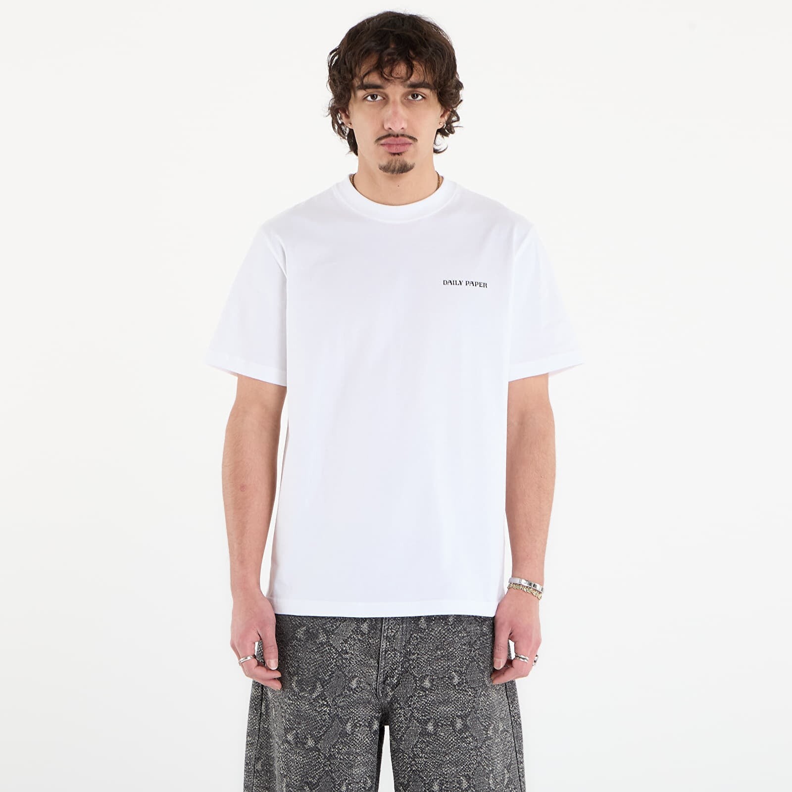 Tričko Daily Paper Chain Shield T-Shirt White M
