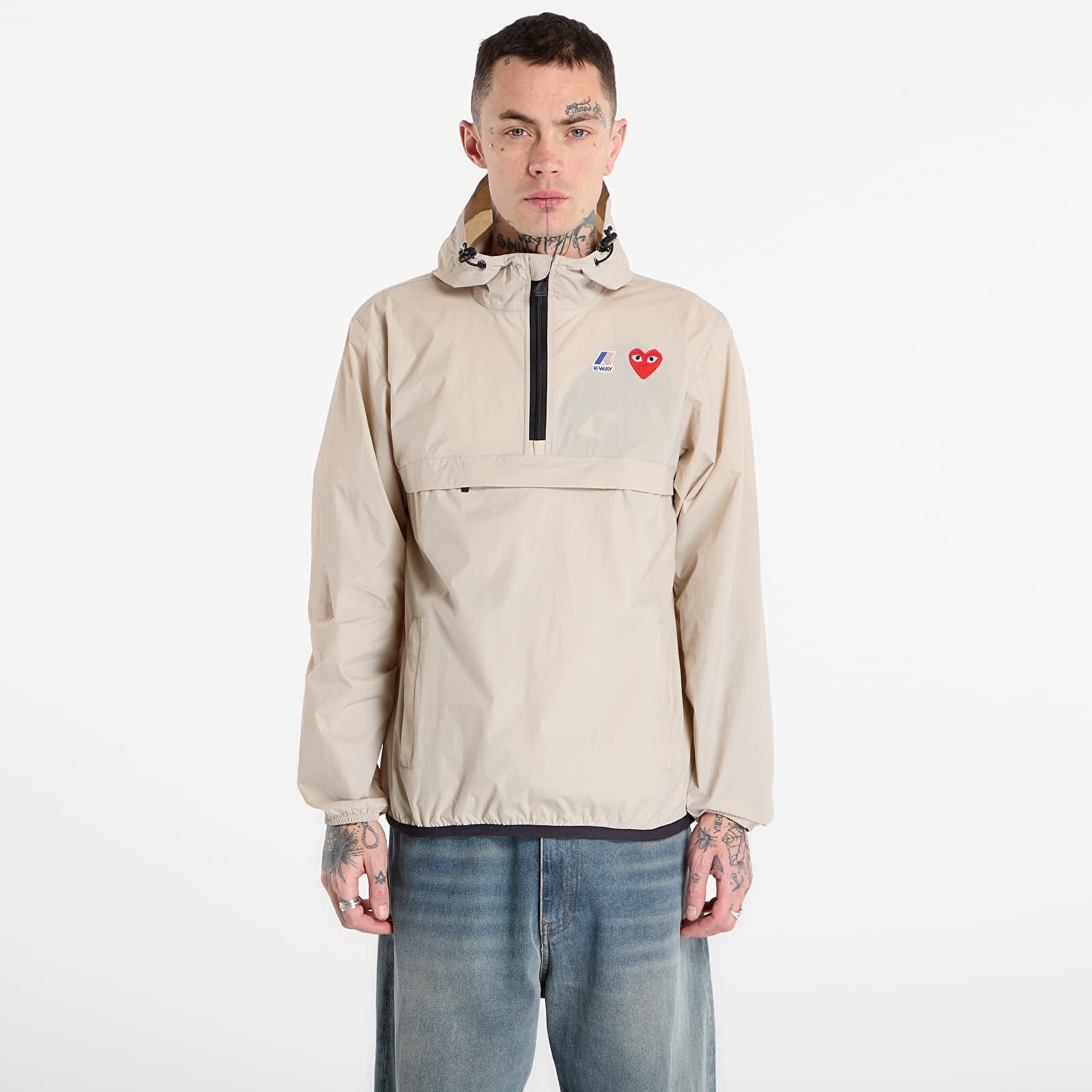 Bunda Comme des Garçons PLAY x K-Way Jacket UNISEX Beige M