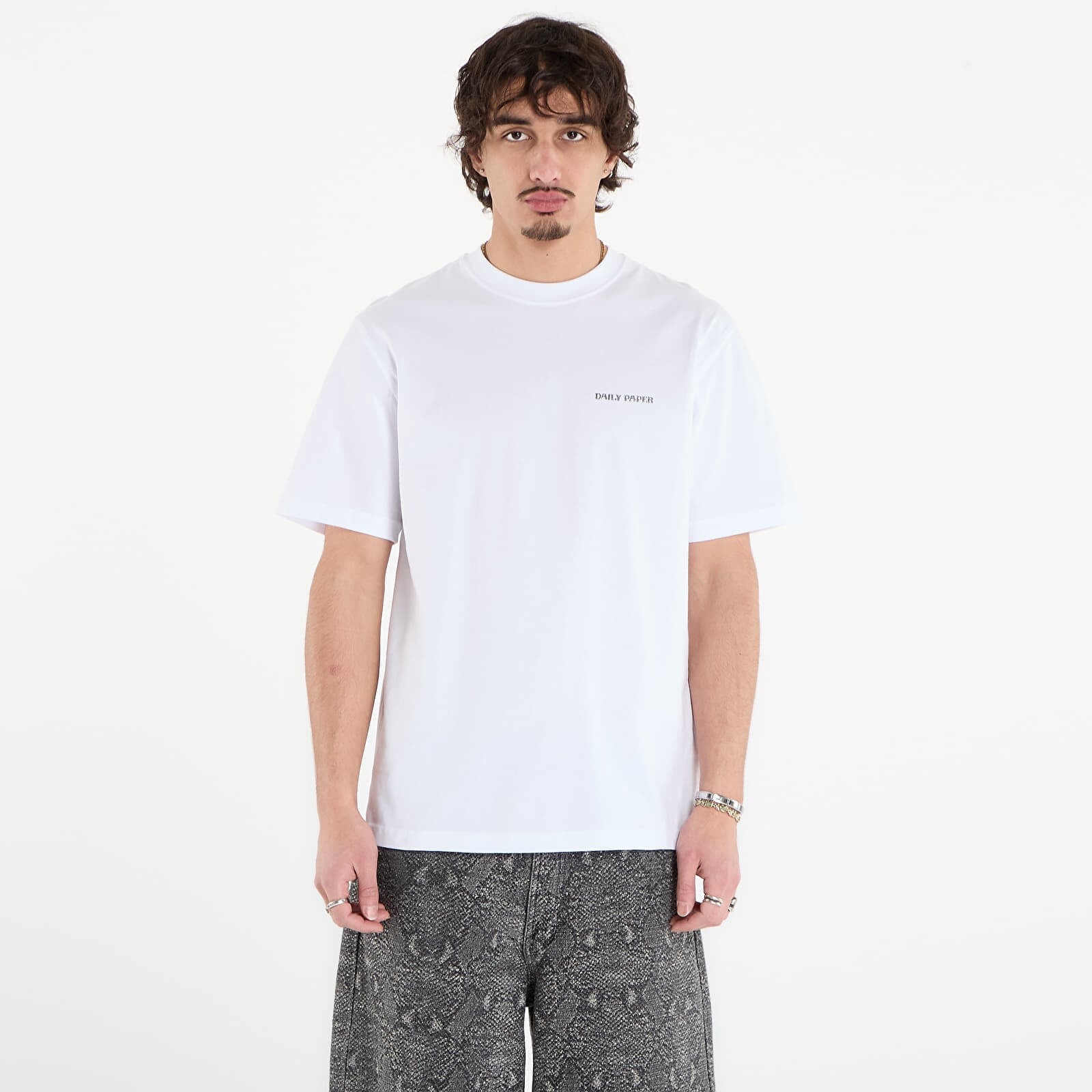Tričko Daily Paper Snake Shield Ss Tee White XS