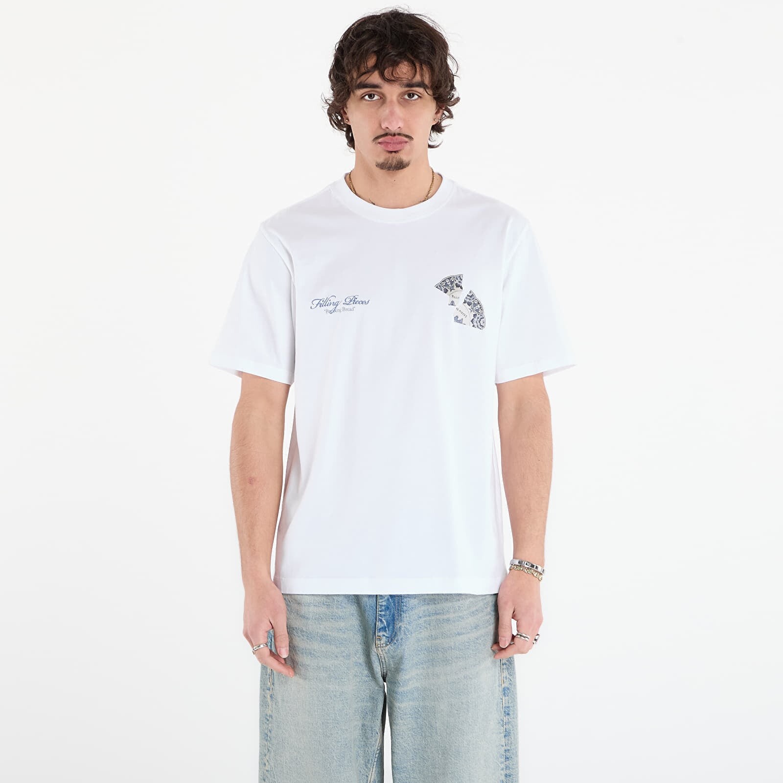 Tričko Filling Pieces T-Shirt Broken Plate White XL
