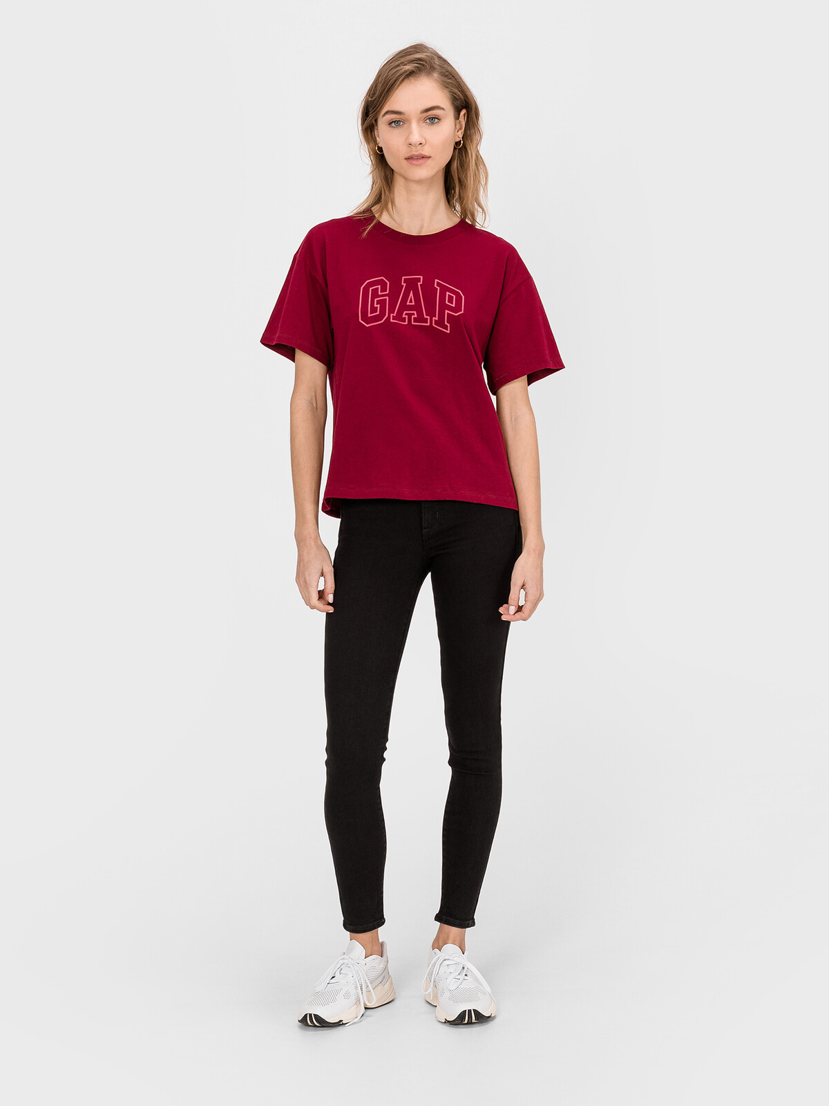 GAP Džínsy high rise universal Jegging Čierna