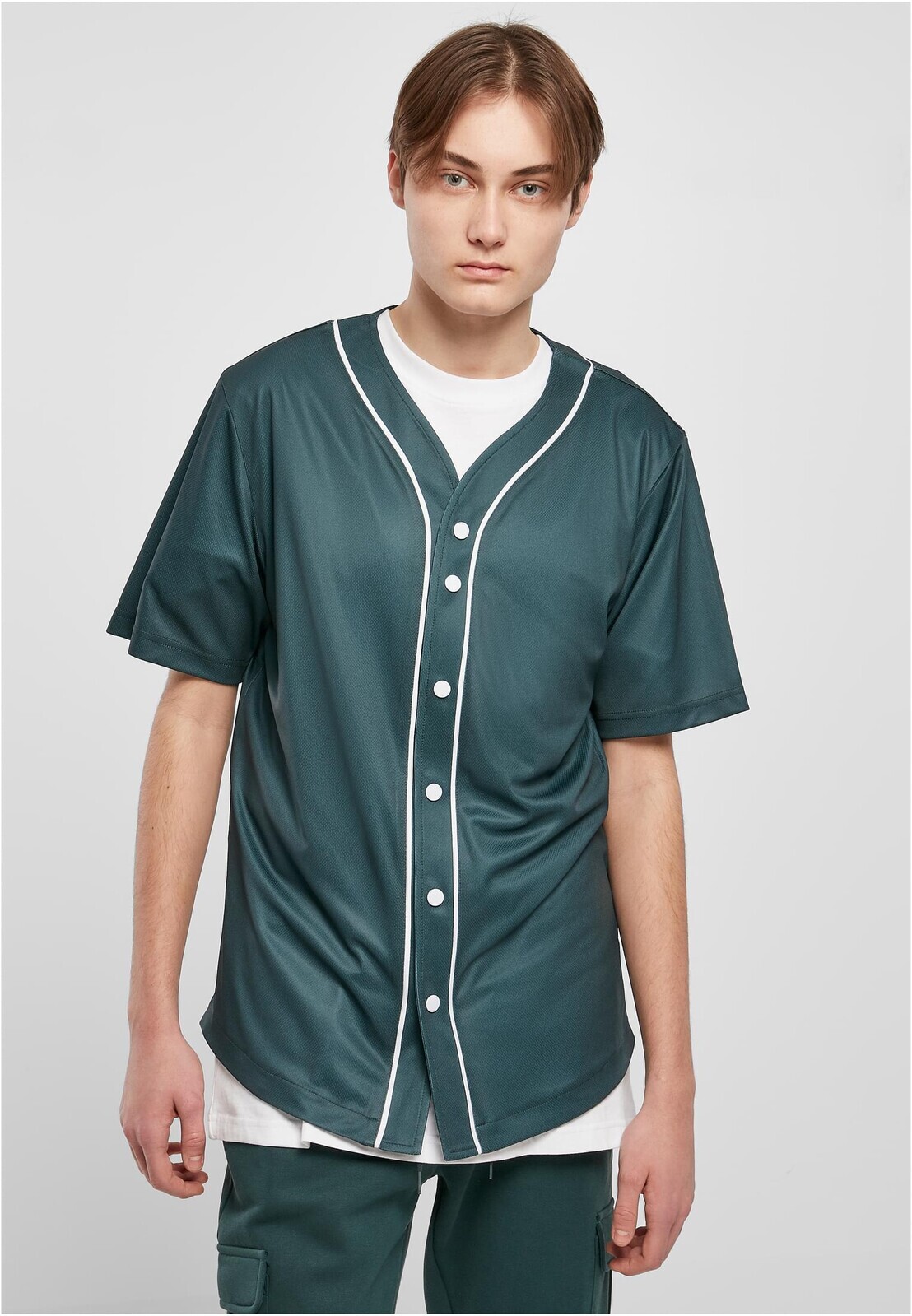 Baseball Mesh Jersey Bottle Green/White
