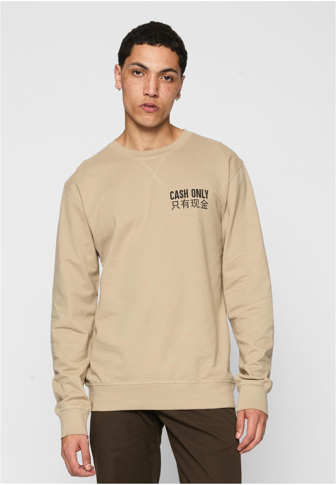 Cash only Crewneck darksand