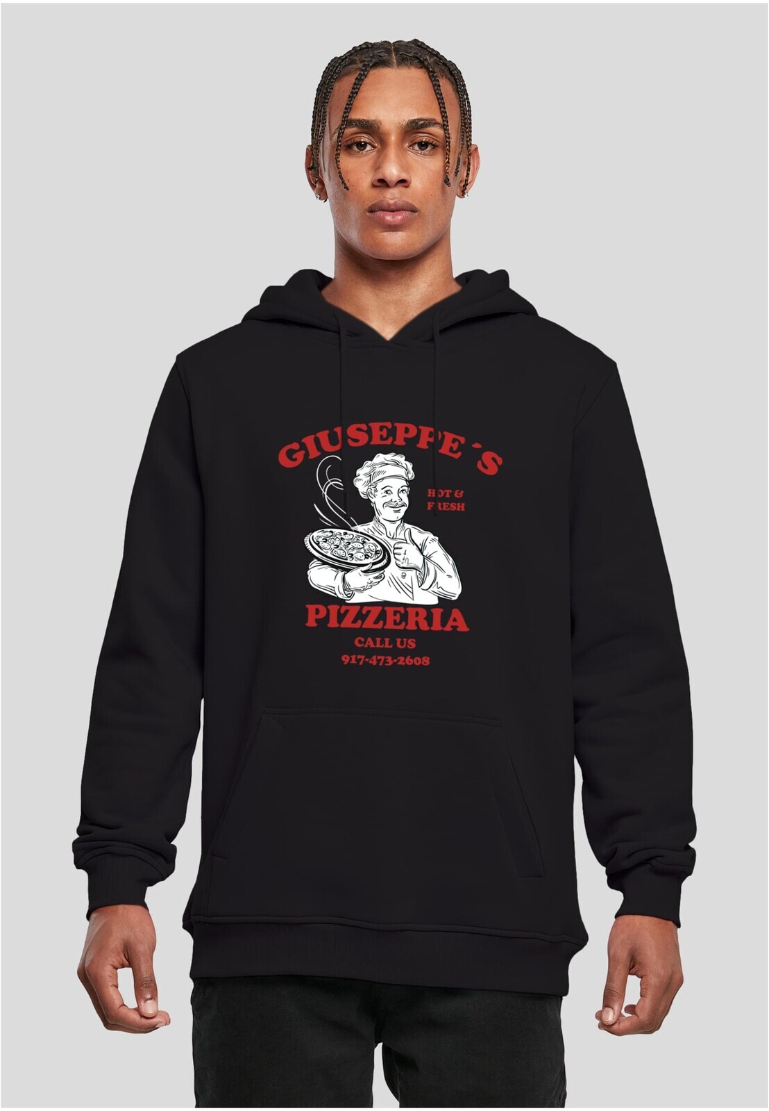 Men's sweatshirt Giuseppe's Pizzeria Hoody black