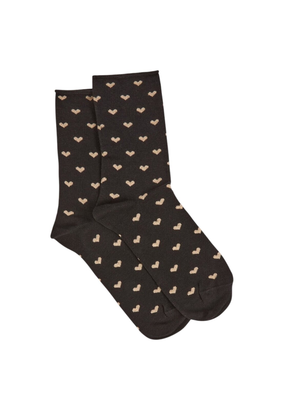 Dámske ponožky s potlačou srdiečok