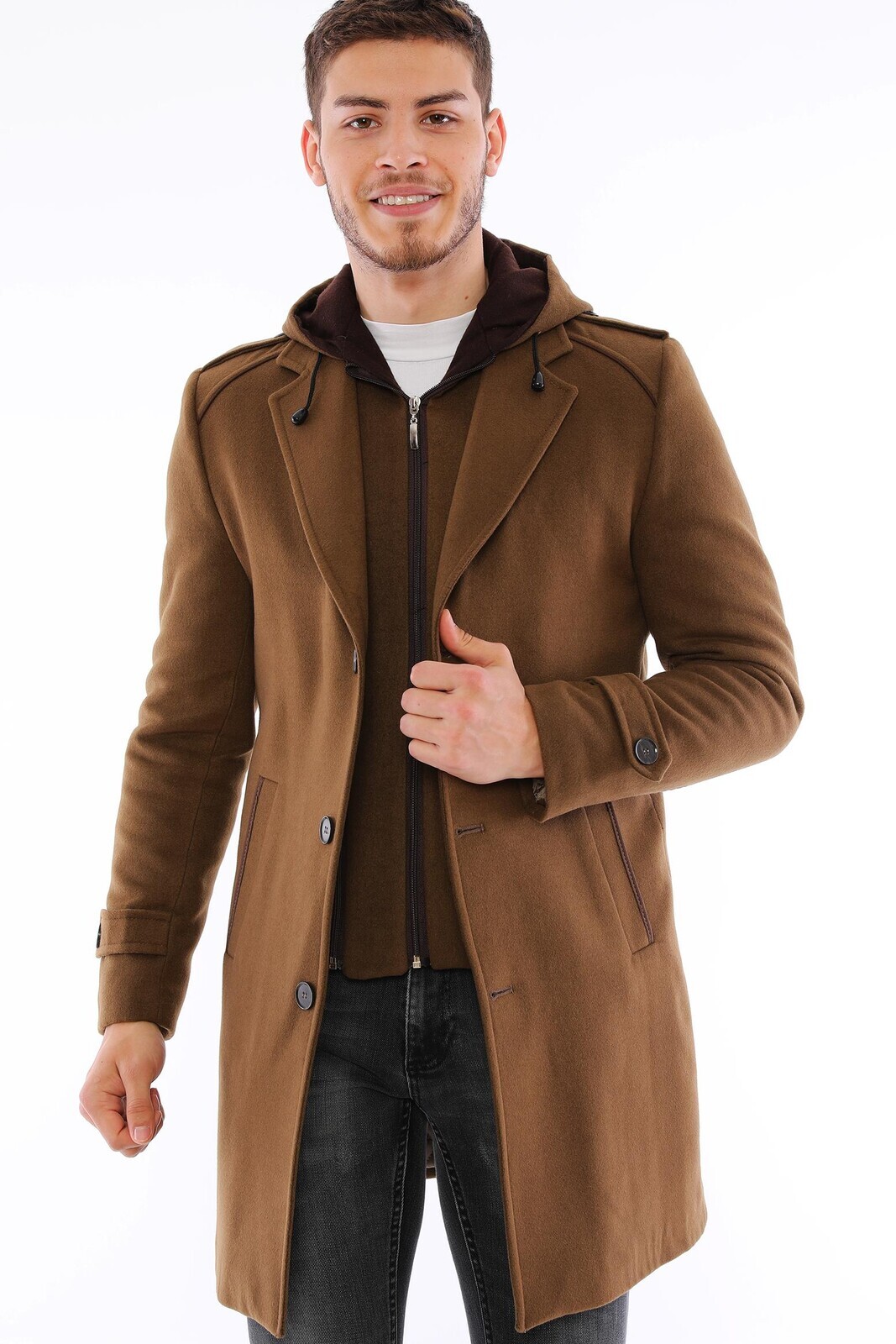 PLT9401 DEWBERRY MEN'S COAT-CAMEL