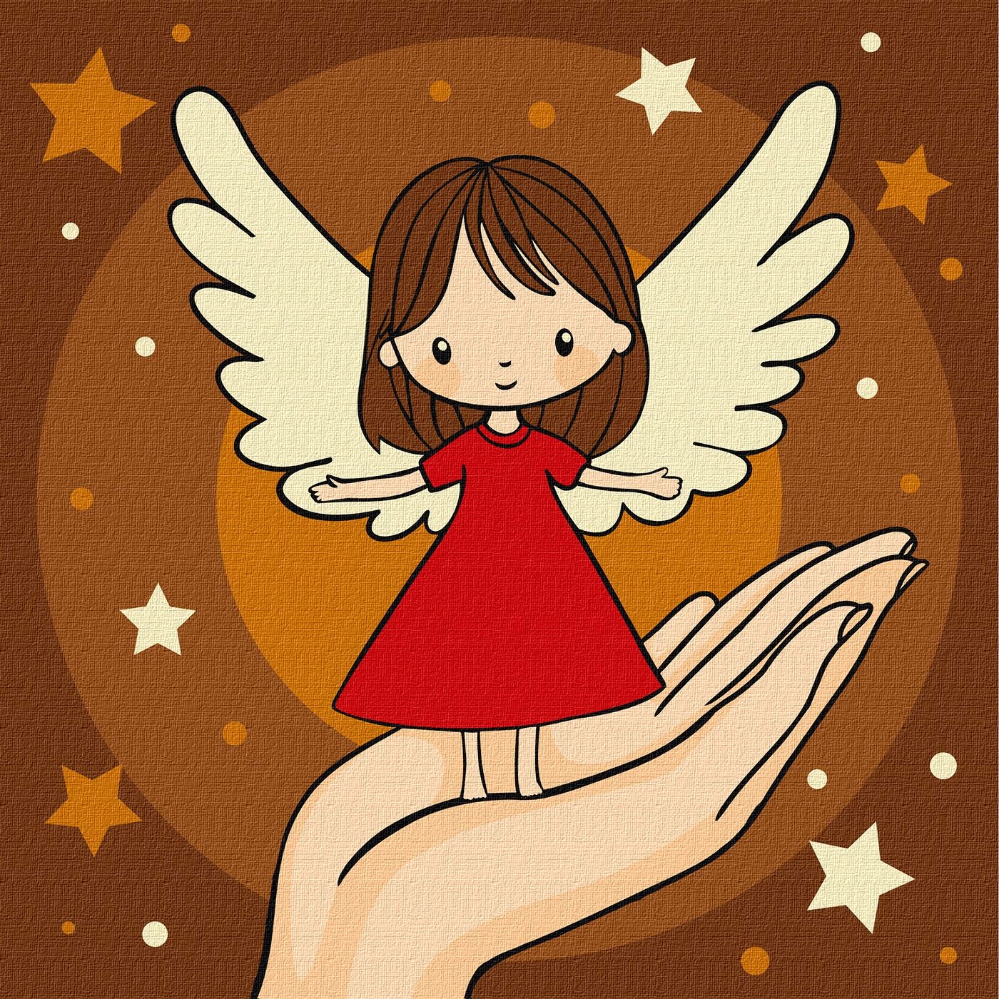 Ideyka Maľovanie podľa čísel - Palma zázraku ©art_selena_ua 25 x 25 cm