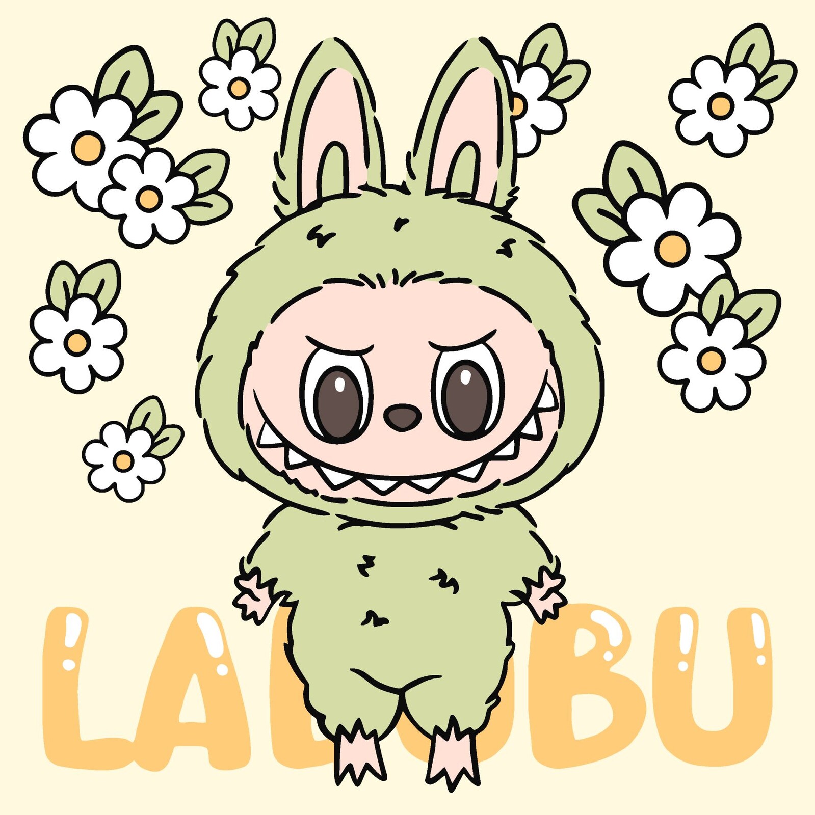 Ideyka Maľovanie podľa čísel - Veselý Labubu ©art_selena_ua 25 x 25 cm