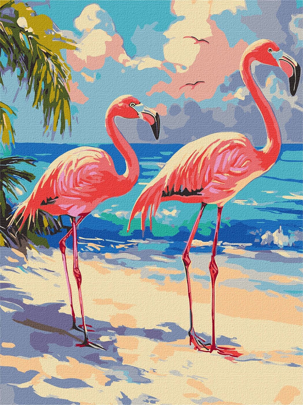 Ideyka Maľovanie podľa čísel - Ružové plameniaky ©art_selena_ua 30 x 40 cm