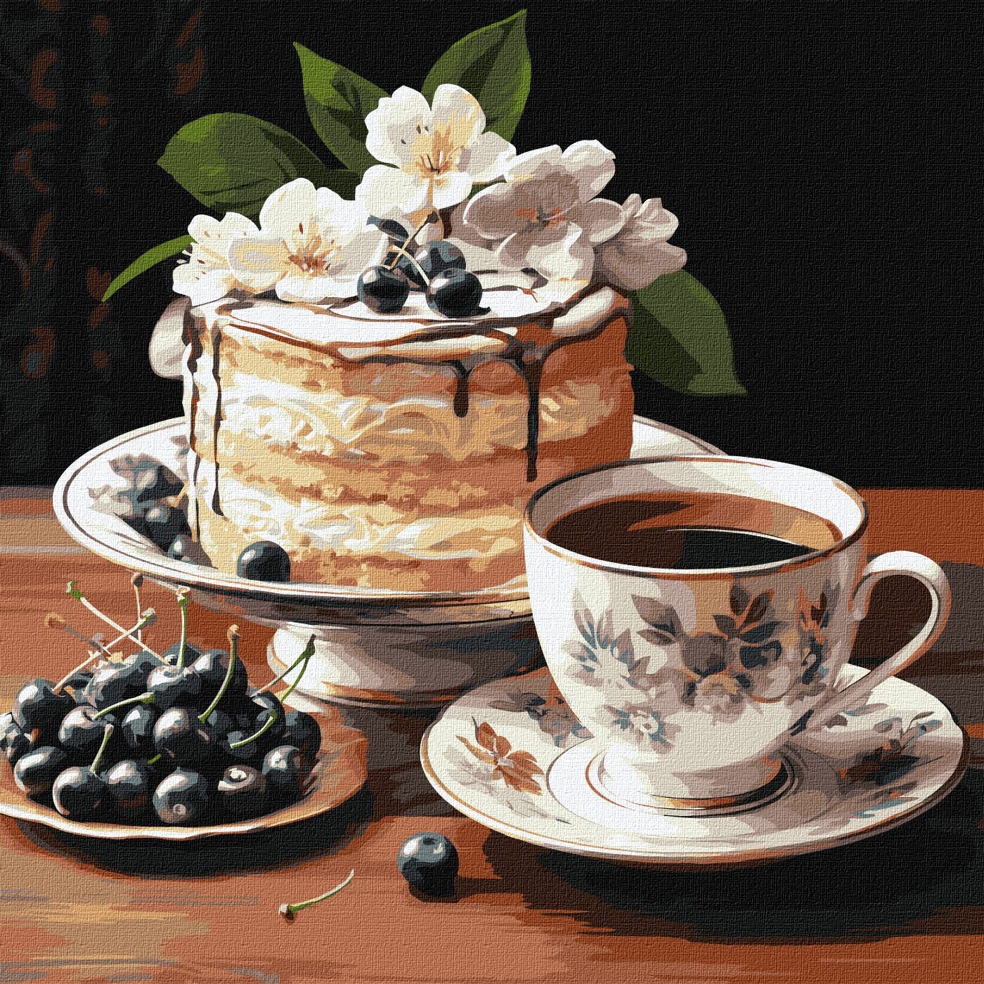 Ideyka Maľovanie podľa čísel - Ovocná sladkosť ©art_selena_ua 40 x 40 cm