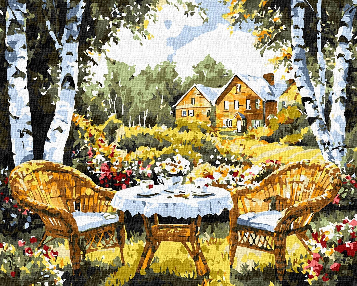 Ideyka Maľovanie podľa čísel - Vysnívaná chata ©art_selena_ua 40 x 50 cm